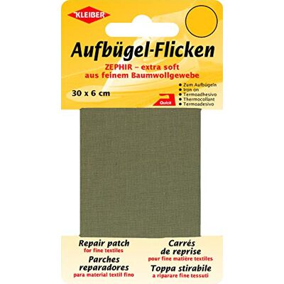 Kleiber 30 x 6 cm, katoenen band, om op te strijken, reparatie, zeer dun en zacht, lichtbruin Kleiber 30 x 6 cm, katoenen band, om op te strijken, reparatie, zeer dun en zacht, lichtbruin