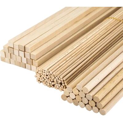 MCE-Commerce A509901145 20 100 25 houten stokken, lengte 30 cm, in 3 maten, natuur, meerkleurig, Ø 8 mm, Ø 3 mm, vierkant, 8 x 8 x 8 mm MCE-Commerce A509901145 20 100 25 houten stokken, lengte 30 cm, in 3 maten, natuur, meerkleurig, Ø 8 mm, Ø 3 mm, vierkant, 8 x 8 x 8 mm