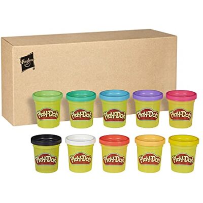 Play-Doh , 10 potten van 56 g kleurrijke boetseermassa, creatieve hobby voor kinderen Play-Doh , 10 potten van 56 g kleurrijke boetseermassa, creatieve hobby voor kinderen