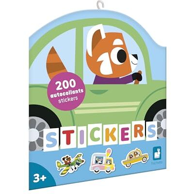 Janod 200 stickers – stickers – thema voertuigen – vanaf 3 jaar en ouder – creatieve vrije tijd voor kinderen – leren fijne motoriek en concentratie – J09196 Janod 200 stickers – stickers – thema voertuigen – vanaf 3 jaar en ouder – creatieve vrije tijd voor kinderen – leren fijne motoriek en concentratie – J09196