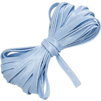 AERZETIX Biezen lint 10 meter x 10 mm gemaakt van polyester materiaal kleur lichtblauw naaien op maat gemaakte kleding decoratieve creaties textielafwerking voor schuine zomen AERZETIX Biezen lint 10 meter x 10 mm gemaakt van polyester materiaal kleur lichtblauw naaien op maat gemaakte kleding decoratieve creaties textielafwerking voor schuine zomen