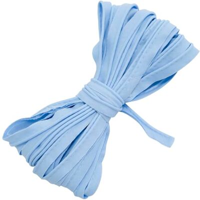 AERZETIX C77209 lint 9 meter x 10 mm van katoen kleur lichtblauw bies gallon kleding kussens dekbed AERZETIX C77209 lint 9 meter x 10 mm van katoen kleur lichtblauw bies gallon kleding kussens dekbed