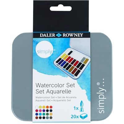 Daler Rowney Daler-Rowney aquarelverf van metaal, 20 stuks Daler Rowney Daler-Rowney aquarelverf van metaal, 20 stuks