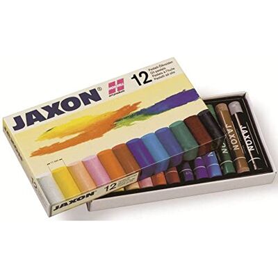 Honsell Jaxon 47412 Oliepastelkrijt, 12 stuks in kartonnen etui, heldere en lichtbestendige kleuren, ideaal voor kunstenaars, hobbyschilders, kinderen, scholen, kunstcursussen, vrij van schadelijke stoffen Honsell Jaxon 47412 Oliepastelkrijt, 12 stuks in kartonnen etui, heldere en lichtbestendige kleuren, ideaal voor kunstenaars, hobbyschilders, kinderen, scholen, kunstcursussen, vrij van schadelijke stoffen