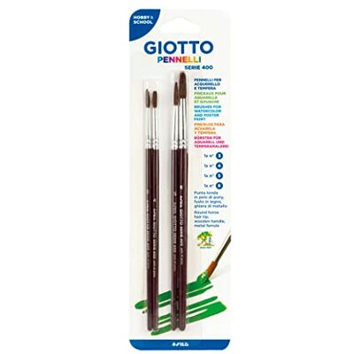 Giotto Penseelserie 400 N.3,4,5,8 4 stuks Giotto Penseelserie 400 N.3,4,5,8 4 stuks