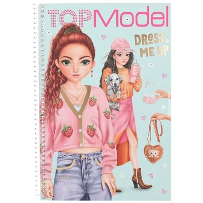 Depesche 13486 Topmodel Dress Me Up stickerboek met 20 pagina's voorgedrukte sjablonen, om zelf te personaliseren, met 7 stickervellen Depesche 13486 Topmodel Dress Me Up stickerboek met 20 pagina's voorgedrukte sjablonen, om zelf te personaliseren, met 7 stickervellen