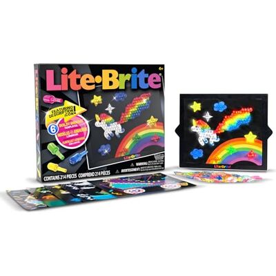 Lite Brite Lite-Brite Ultimate Classic Verlicht tekenbord, led-bord met kleuren, verlicht speelgoed voor creatief spel, neonbord, verlicht speelgoed voor kinderen vanaf 4 jaar Lite Brite Lite-Brite Ultimate Classic Verlicht tekenbord, led-bord met kleuren, verlicht speelgoed voor creatief spel, neonbord, verlicht speelgoed voor kinderen vanaf 4 jaar