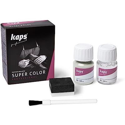 Kaps Super Color Kleuring voor natuurlijk leer, kunstleer en textiel, 25 ml, meerdere kleuren, 119 Pale Grey 25ml - 0.85 fl. Oz. Kaps Super Color Kleuring voor natuurlijk leer, kunstleer en textiel, 25 ml, meerdere kleuren, 119 Pale Grey 25ml - 0.85 fl. Oz.