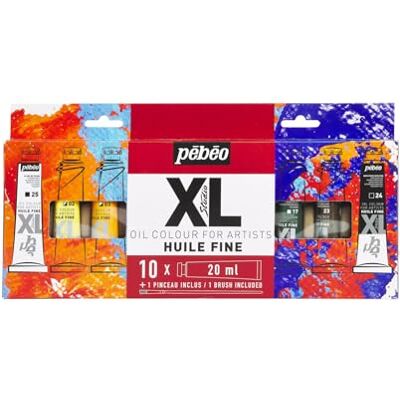 PEBEO Pébéo Fine XL olieverfset, 10 x 20 ml + penseel PEBEO Pébéo Fine XL olieverfset, 10 x 20 ml + penseel