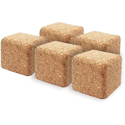 Kork-Deko 5 stuks kurkblokjes 6 x 6 x 6 cm geometrische vormen van geperste kurk kurkvormen voor vrije tijd, knutselen of modelbouw verschillende vormen Portugese kurk Kork-Deko 5 stuks kurkblokjes 6 x 6 x 6 cm geometrische vormen van geperste kurk kurkvormen voor vrije tijd, knutselen of modelbouw verschillende vormen Portugese kurk