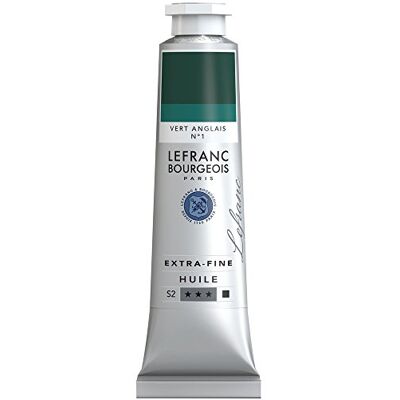 Lefranc Bourgeois Lefranc & Bourgeois Lefranc olieverf extra fijn (hoogwaardige kunstenaarspigmenten) 40 ml Engels groen nr. 1 Lefranc Bourgeois Lefranc & Bourgeois Lefranc olieverf extra fijn (hoogwaardige kunstenaarspigmenten) 40 ml Engels groen nr. 1
