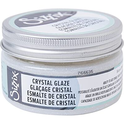Sizzix Effectz-glazuur, 100 ml, 665454, kristalglas, één maat Sizzix Effectz-glazuur, 100 ml, 665454, kristalglas, één maat