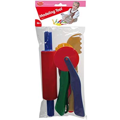 GOWI 2050670 – imitatiespel – keuken – kneedgereedschap – set van 6 stuks GOWI 2050670 – imitatiespel – keuken – kneedgereedschap – set van 6 stuks