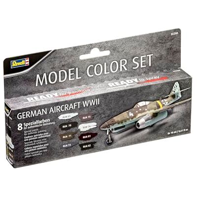Revell Acrylverf 36200 Duits vliegtuig uit de Tweede Wereldoorlog 8 x 17 ml Revell Acrylverf 36200 Duits vliegtuig uit de Tweede Wereldoorlog 8 x 17 ml