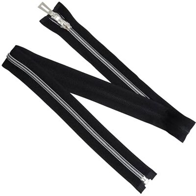 AERZETIX 5 stuks spiraalritssluitingen nr. 5 75 cm deelbaar kleur zwart met decoratieve trekker voor jasaccessoires en kledingnaaien AERZETIX 5 stuks spiraalritssluitingen nr. 5 75 cm deelbaar kleur zwart met decoratieve trekker voor jasaccessoires en kledingnaaien