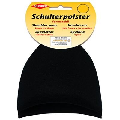 Kleiber kH 3 schouderriem velours halve maan 50% polyamide zwart 10 x 11 x 3,5 cm Kleiber kH 3 schouderriem velours halve maan 50% polyamide zwart 10 x 11 x 3,5 cm