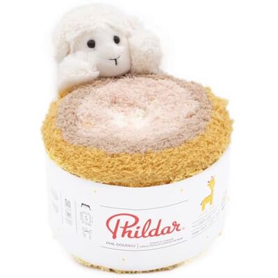Phildar Phil Doudou wollen bol – breiwol – 100% polyester – naald nr. 5 – kleur GIRAFE Phildar Phil Doudou wollen bol – breiwol – 100% polyester – naald nr. 5 – kleur GIRAFE