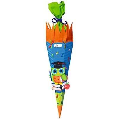 Ursus 9850023 Schultüte Knutselset uil 2, zeshoekig, hoogte ca. 68 cm, diameter ca. 20 cm, inclusief knutselhandleiding en sjabloon, voor zelfknutselen, ideaal voor de eerste schooldag Ursus 9850023 Schultüte Knutselset uil 2, zeshoekig, hoogte ca. 68 cm, diameter ca. 20 cm, inclusief knutselhandleiding en sjabloon, voor zelfknutselen, ideaal voor de eerste schooldag
