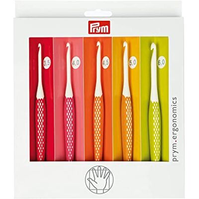 Prym Haken, Plasic, meerkleurig, één maat Prym Haken, Plasic, meerkleurig, één maat