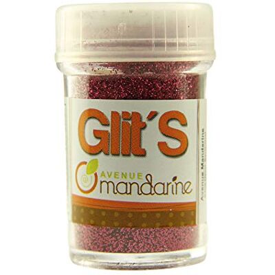 Avenue Mandarine Glit's glitter 42730O, 1 fles, 14 g, fuchsia Avenue Mandarine Glit's glitter 42730O, 1 fles, 14 g, fuchsia