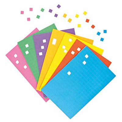 Baker Ross Zelfklevende Mozaïek Schuim Vierkant 2000 Stuk Set, 1 cm x 1 cm Grootte Baker Ross Zelfklevende Mozaïek Schuim Vierkant 2000 Stuk Set, 1 cm x 1 cm Grootte