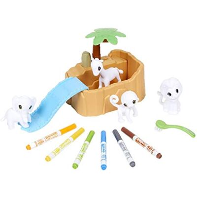 CRAYOLA Washimals Mijn dieren om in te kleuren Safari Box Creatieve hobby, kleuren en tekenen 256480.006 CRAYOLA Washimals Mijn dieren om in te kleuren Safari Box Creatieve hobby, kleuren en tekenen 256480.006