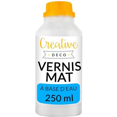 Creative Acrylverf, mat, 250 ml fles, transparante en kleurloze lak, afwerking en oppervlaktebescherming, op waterbasis, vuilafstotend, gebruik binnen en buiten Creative Acrylverf, mat, 250 ml fles, transparante en kleurloze lak, afwerking en oppervlaktebescherming, op waterbasis, vuilafstotend, gebruik binnen en buiten