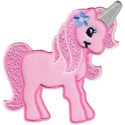 PatchMommy Geborduurde patch om op te strijken in eenhoornvorm (roze) Geborduurd stuk om te naaien of te lijmen met een strijkijzer voor kinderen en baby's PatchMommy Geborduurde patch om op te strijken in eenhoornvorm (roze) Geborduurd stuk om te naaien of te lijmen met een strijkijzer voor kinderen en baby's
