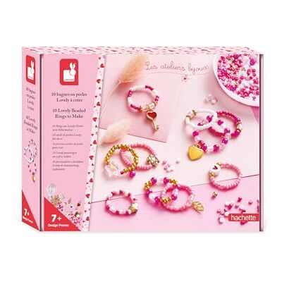 Janod 10 kralenringen om te maken – de sieradenworkshops – doe-het-zelf ringcreatie – creatieve vrijetijdsset voor kinderen – leren fijne motoriek en concentratie – vanaf 7 jaar – J09125 Janod 10 kralenringen om te maken – de sieradenworkshops – doe-het-zelf ringcreatie – creatieve vrijetijdsset voor kinderen – leren fijne motoriek en concentratie – vanaf 7 jaar – J09125
