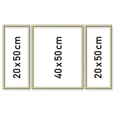 Schipper 605140707 Schilderen Aluminium Frame voor 3 Triptiekfoto's, Goud Schipper 605140707 Schilderen Aluminium Frame voor 3 Triptiekfoto's, Goud