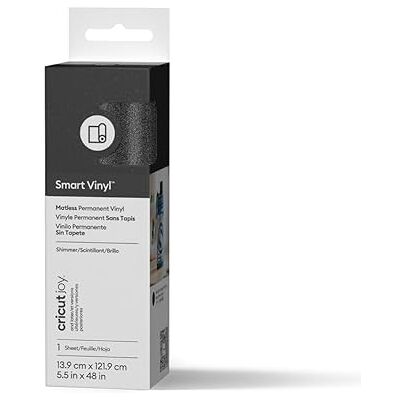 Cricut Smart Vinyl Permanent Joy 14 x 122 cm, 1 vel (glanzend zwart) Cricut Smart Vinyl Permanent Joy 14 x 122 cm, 1 vel (glanzend zwart)
