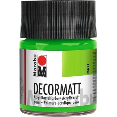 Marabu Decormatt 14010005066 Acrylverf op waterbasis, romig en kleurrijk, speekselbestendig, weerbestendig, 50 ml, voor vrij schilderen en sjablonen Marabu Decormatt 14010005066 Acrylverf op waterbasis, romig en kleurrijk, speekselbestendig, weerbestendig, 50 ml, voor vrij schilderen en sjablonen