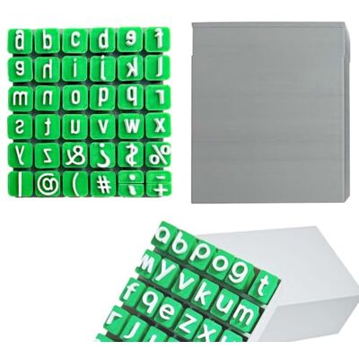 FORMVERSITY Pottenbakkersstempelset kleine letters voor volwassenen en kinderen, kunst- en knutselgereedschap FORMVERSITY Pottenbakkersstempelset kleine letters voor volwassenen en kinderen, kunst- en knutselgereedschap