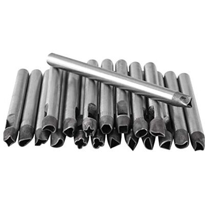 Cikonielf 20Pcs Lederen Bloem Punch Gat Koolstofstaal Tool Bloem Punch Gat Voor Leerwerk Carving DIY Handgemaakte Kunst Decoratie 5mm Cikonielf 20Pcs Lederen Bloem Punch Gat Koolstofstaal Tool Bloem Punch Gat Voor Leerwerk Carving DIY Handgemaakte Kunst Decoratie 5mm