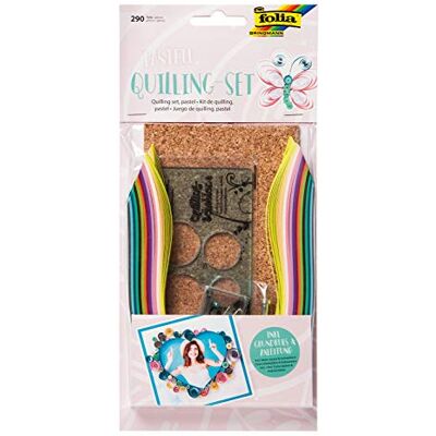 Folia Pastel Quilling Kit, 290-delig, zwart Folia Pastel Quilling Kit, 290-delig, zwart