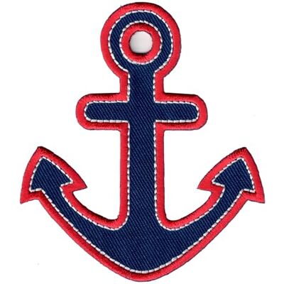 PatchMommy Geborduurde patch om op te strijken in ankervorm, geborduurd stuk om te naaien of te lijmen met een strijkijzer voor kinderen en baby's PatchMommy Geborduurde patch om op te strijken in ankervorm, geborduurd stuk om te naaien of te lijmen met een strijkijzer voor kinderen en baby's