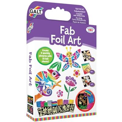 Galt Toys, Fab Foil Art, Craft Kit voor kinderen, leeftijd 6 jaar ouder Galt Toys, Fab Foil Art, Craft Kit voor kinderen, leeftijd 6 jaar ouder