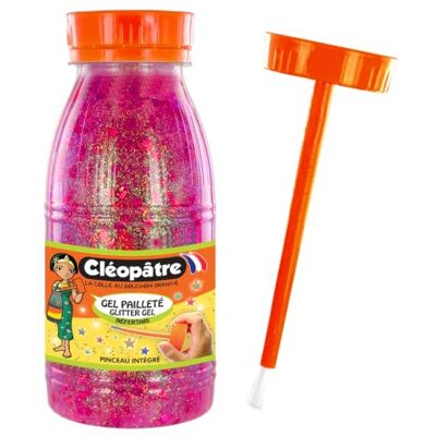 Cléopâtre CLEOPATRE Hartvormige glittergel in 250 ml formaat GP250-hart, roze hart Cléopâtre CLEOPATRE Hartvormige glittergel in 250 ml formaat GP250-hart, roze hart