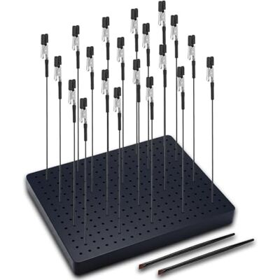 Siblaies Modelbouwaccessoires, 20 kleurhouders, 2 borstels en 1 basis. Robuuste en stabiele krokodillenklemmen, ideaal voor modellering, airbrush-gereedschap en handlassen. Siblaies Modelbouwaccessoires, 20 kleurhouders, 2 borstels en 1 basis. Robuuste en stabiele krokodillenklemmen, ideaal voor modellering, airbrush-gereedschap en handlassen.