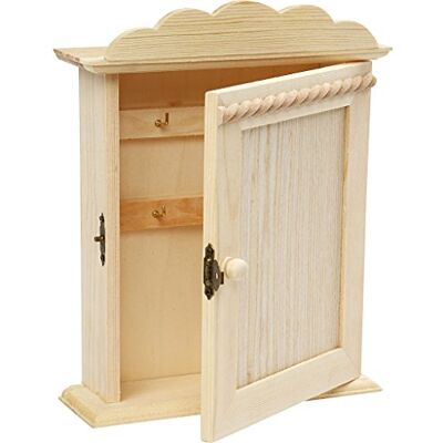 Creativ Sleutelkast, 18 x 6 x 22 cm, grenen, 1 stuk Creativ Sleutelkast, 18 x 6 x 22 cm, grenen, 1 stuk
