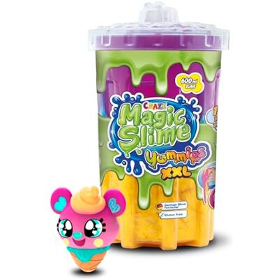 CRAZE Magic Slime Yummies Ice-Bear Slime XL slijm voor kinderen in neonkleuren gemengd met verschillende absorberende figuren, in een doos van 600 ml, gekleurd slijm zonder resten CRAZE Magic Slime Yummies Ice-Bear Slime XL slijm voor kinderen in neonkleuren gemengd met verschillende absorberende figuren, in een doos van 600 ml, gekleurd slijm zonder resten