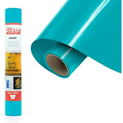 SISER ® EasyWeed® oceaanblauw, 30 cm x 1 m thermotransfer-vinyl voor het personaliseren van stoffen SISER ® EasyWeed® oceaanblauw, 30 cm x 1 m thermotransfer-vinyl voor het personaliseren van stoffen