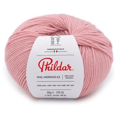 Phildar Phil Merinos 3.5 wol breiwol 100% wol (MERINOS) naald nr. 3,5 kleur BUVARD Phildar Phil Merinos 3.5 wol breiwol 100% wol (MERINOS) naald nr. 3,5 kleur BUVARD