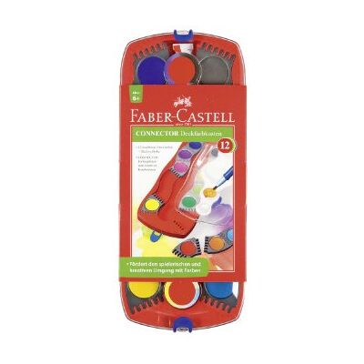 Faber-Castell Faber Farbkasten Con 12 Farben rd Faber-Castell Faber Farbkasten Con 12 Farben rd