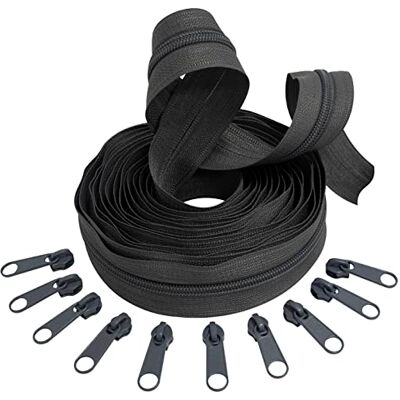 AERZETIX C62776x5-C62865x10 – set versterkte spiraalritssluiting 5 m nr. 5 18G/MB kleur: donkergrijs + 10 schuifregelaars nr. 5 niet afsluitbaar kleur: donkergrijs Merceria Couture AERZETIX C62776x5-C62865x10 – set versterkte spiraalritssluiting 5 m nr. 5 18G/MB kleur: donkergrijs + 10 schuifregelaars nr. 5 niet afsluitbaar kleur: donkergrijs Merceria Couture