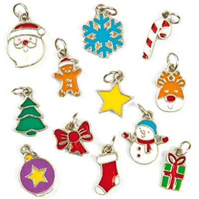 Baker Ross Kersthanger ideaal voor sieraden, armbanden, halskettingen en sleutelhangers, kinderhandwerk, geschenken en meer (verpakking van 24 stuks) Baker Ross Kersthanger ideaal voor sieraden, armbanden, halskettingen en sleutelhangers, kinderhandwerk, geschenken en meer (verpakking van 24 stuks)