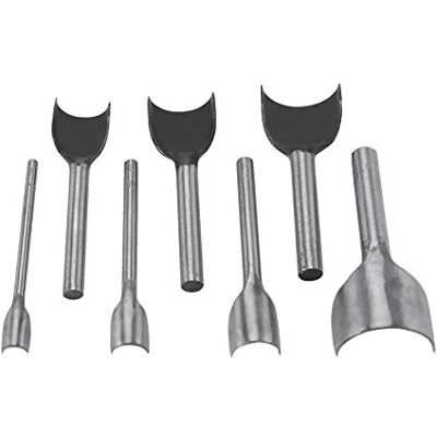 Walfront 7 stuks halfronde uitsteekvormpjes voor lederbewerking 10-40 mm Walfront 7 stuks halfronde uitsteekvormpjes voor lederbewerking 10-40 mm