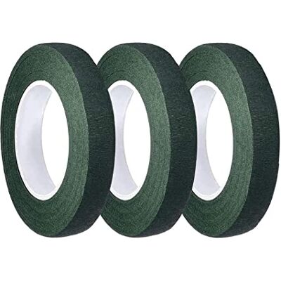 LEEQBCR LEBQ Set van 3 groene bloemist lint 1/2 inch per 90 voet (donkergroen) LEEQBCR LEBQ Set van 3 groene bloemist lint 1/2 inch per 90 voet (donkergroen)