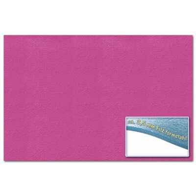 Folia 510323 knutselvilt 3,5 mm, ca. 30 x 45 cm, 1 blad, roze, vormvast, zonder lijm ideaal voor veel knutselwerk Folia 510323 knutselvilt 3,5 mm, ca. 30 x 45 cm, 1 blad, roze, vormvast, zonder lijm ideaal voor veel knutselwerk