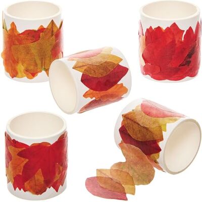 Baker Ross FN301 herfstbladeren zelfklevende linten om te knutselen 5 stuks herfstknutselbenodigdheden Baker Ross FN301 herfstbladeren zelfklevende linten om te knutselen 5 stuks herfstknutselbenodigdheden